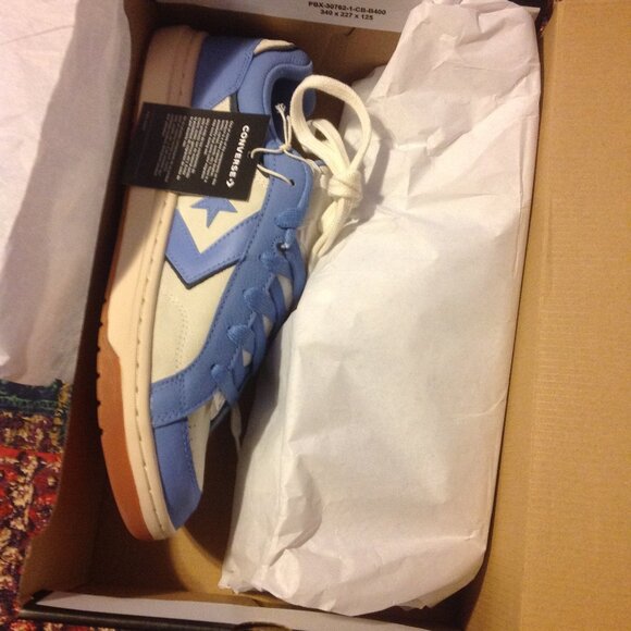 Converse Men's Pro Blaze Classic White & Blue Leather & Suede Sneakers-11.5 -NIB - Picture 6 of 10